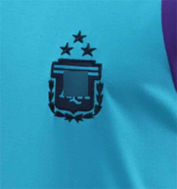 camiseta sin mangas argentina 2023 celeste frontal detalles barata