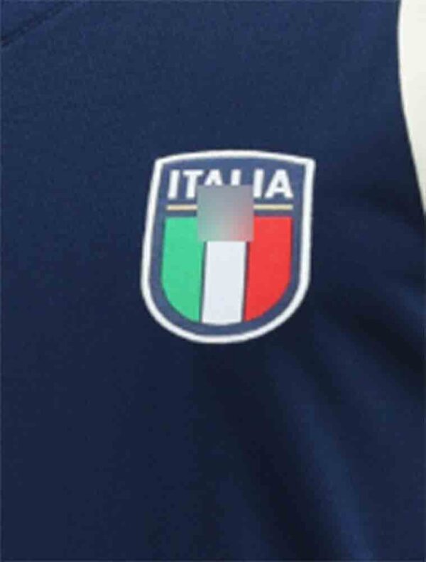 camiseta sin mangas italia 2023 azul frontal detalles barata