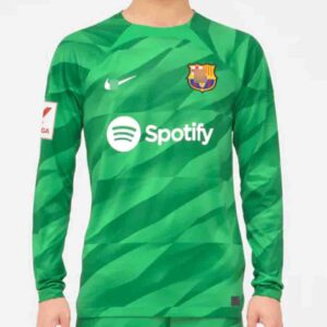 camiseta portero barcelona 2024 verde frontal barata