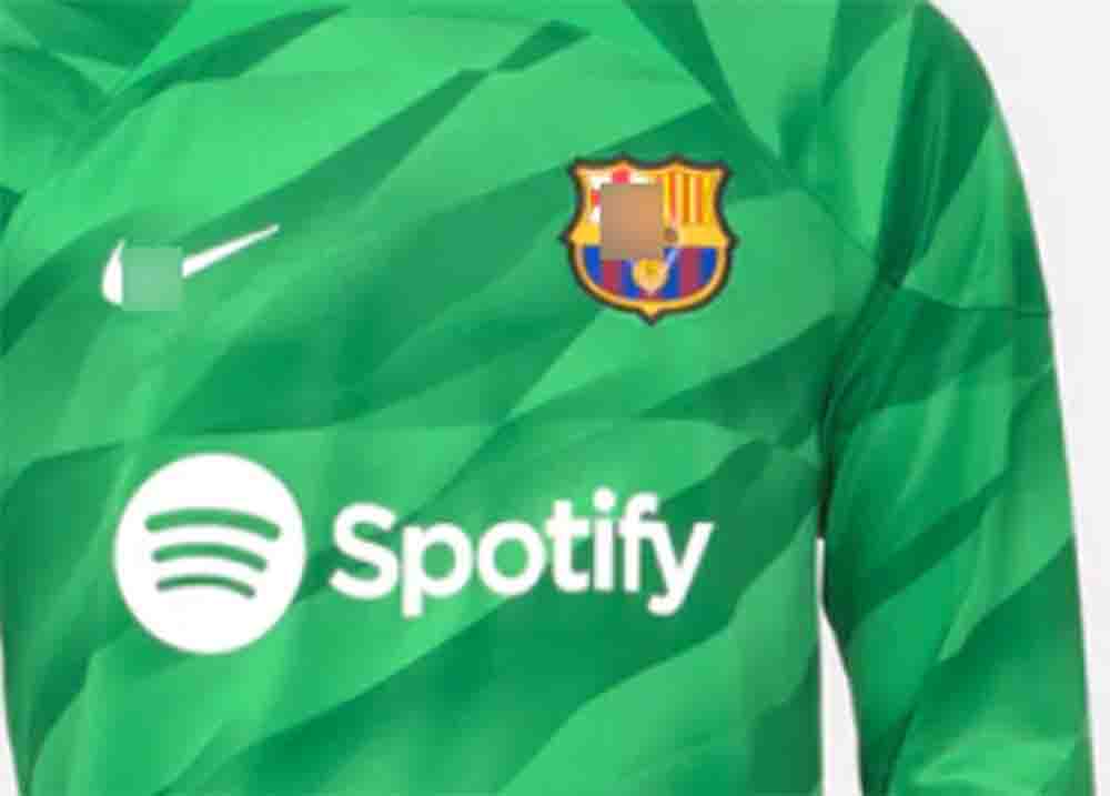 camiseta portero barcelona 2024 verde frontal detalles barata
