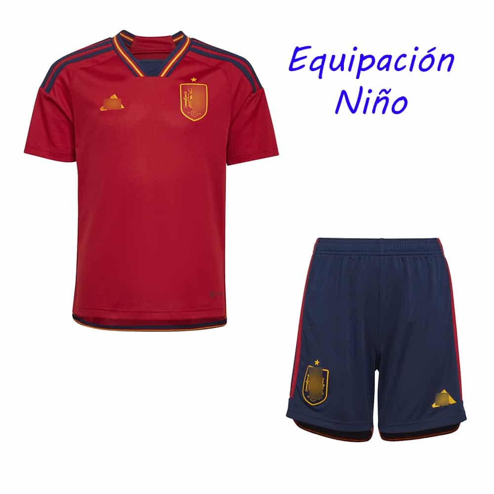 De acuerdo con Retirarse Desventaja Equipación Niño España 2022 - ✓ La Web Nº1 de Camisetas de Fútbol