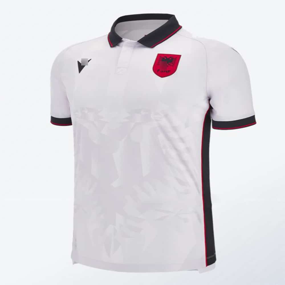 Camiseta Visitante Albania 2024 Web N 1 Camisetas De F Tbol   Camiseta Albania Visitante 2024 