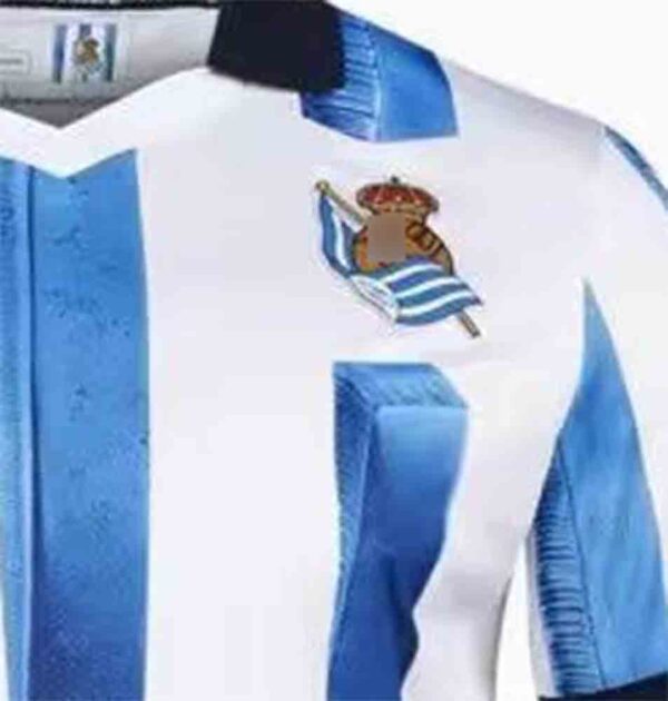 camiseta real sociedad 2023 local frontal detalles barata