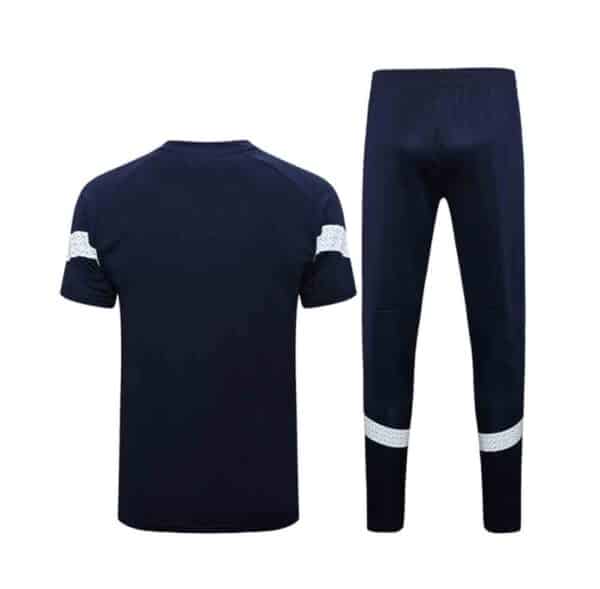 camiseta entrenamiento marsella 2024 azul de espaldas barata