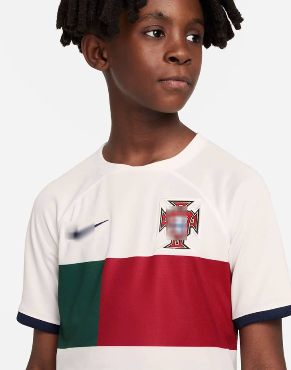 camiseta niño portugal visitante 2022