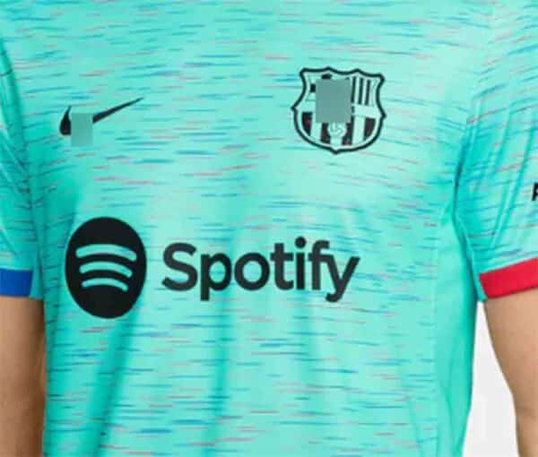 camiseta barcelona alternativa 2024 detalle replica