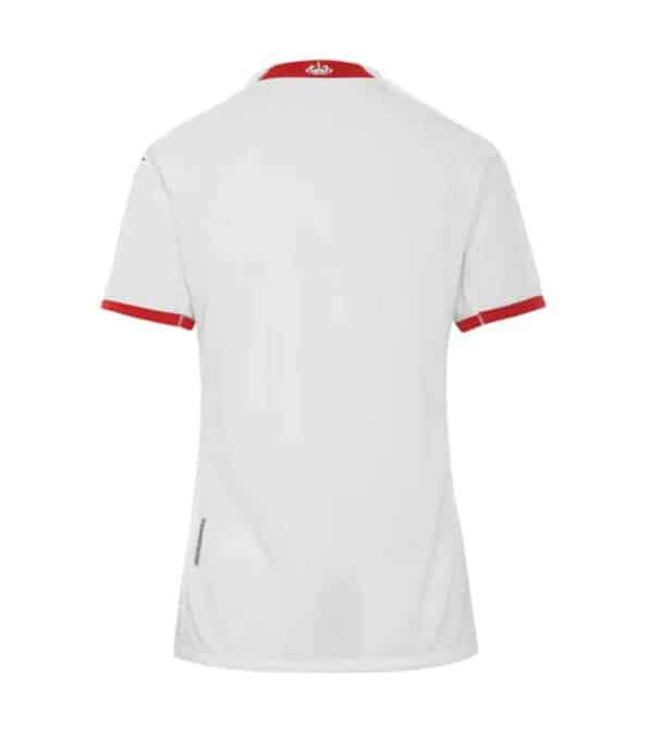 camiseta mujer monaco 2023 blanca de espaldas barata