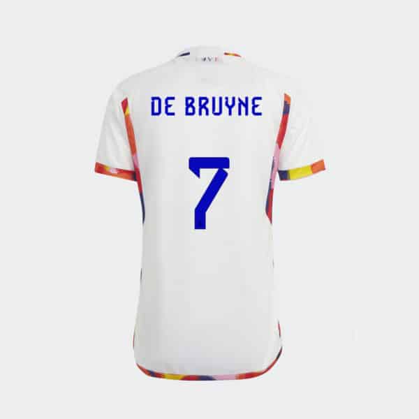 camiseta bruyne blanca belgica