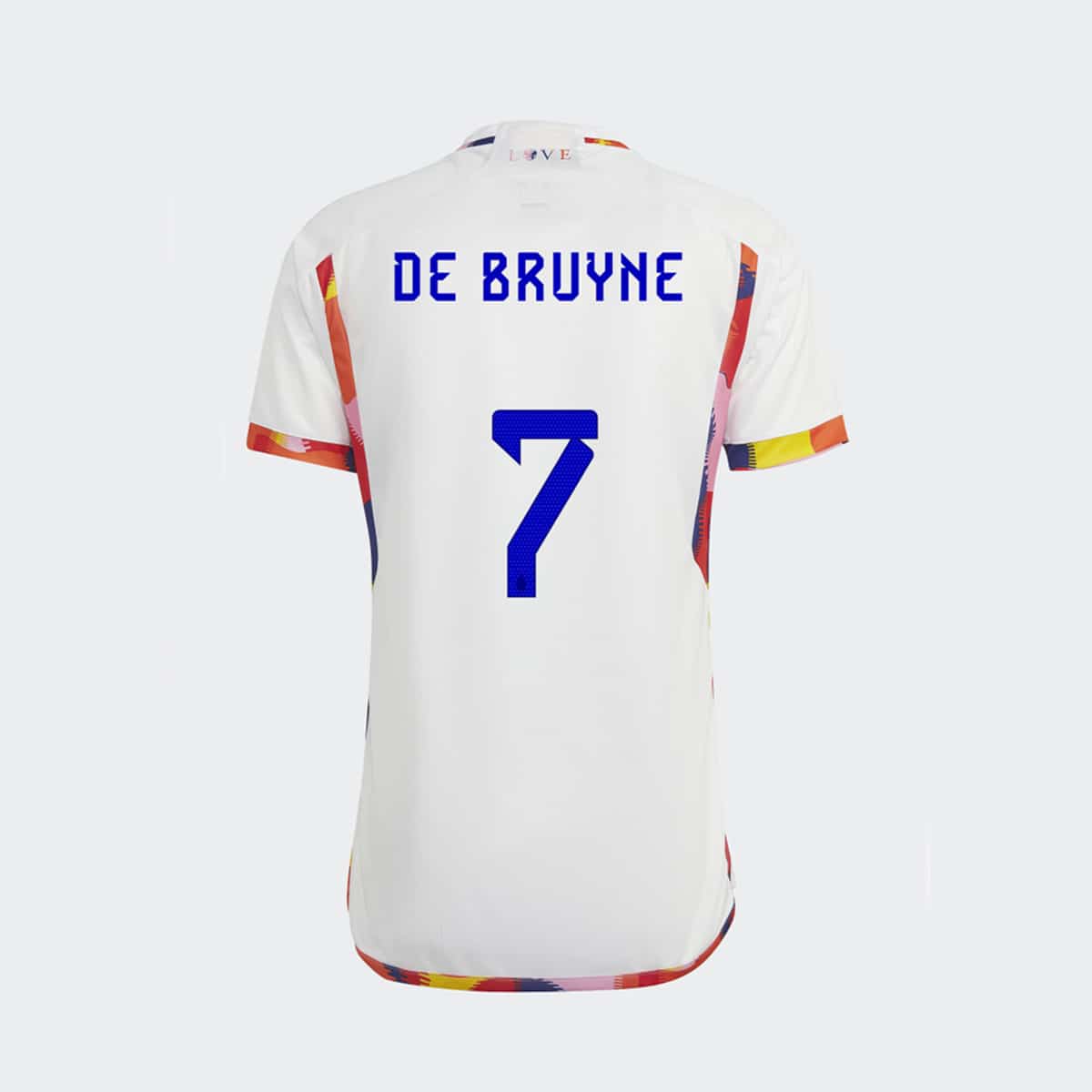 camiseta bruyne blanca belgica