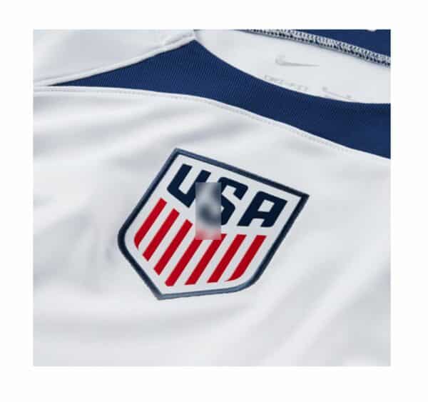 camiseta USA 2023 local blanca frontal detalles barata
