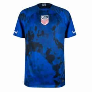 camiseta USA 2023 visitante azul frontal barata