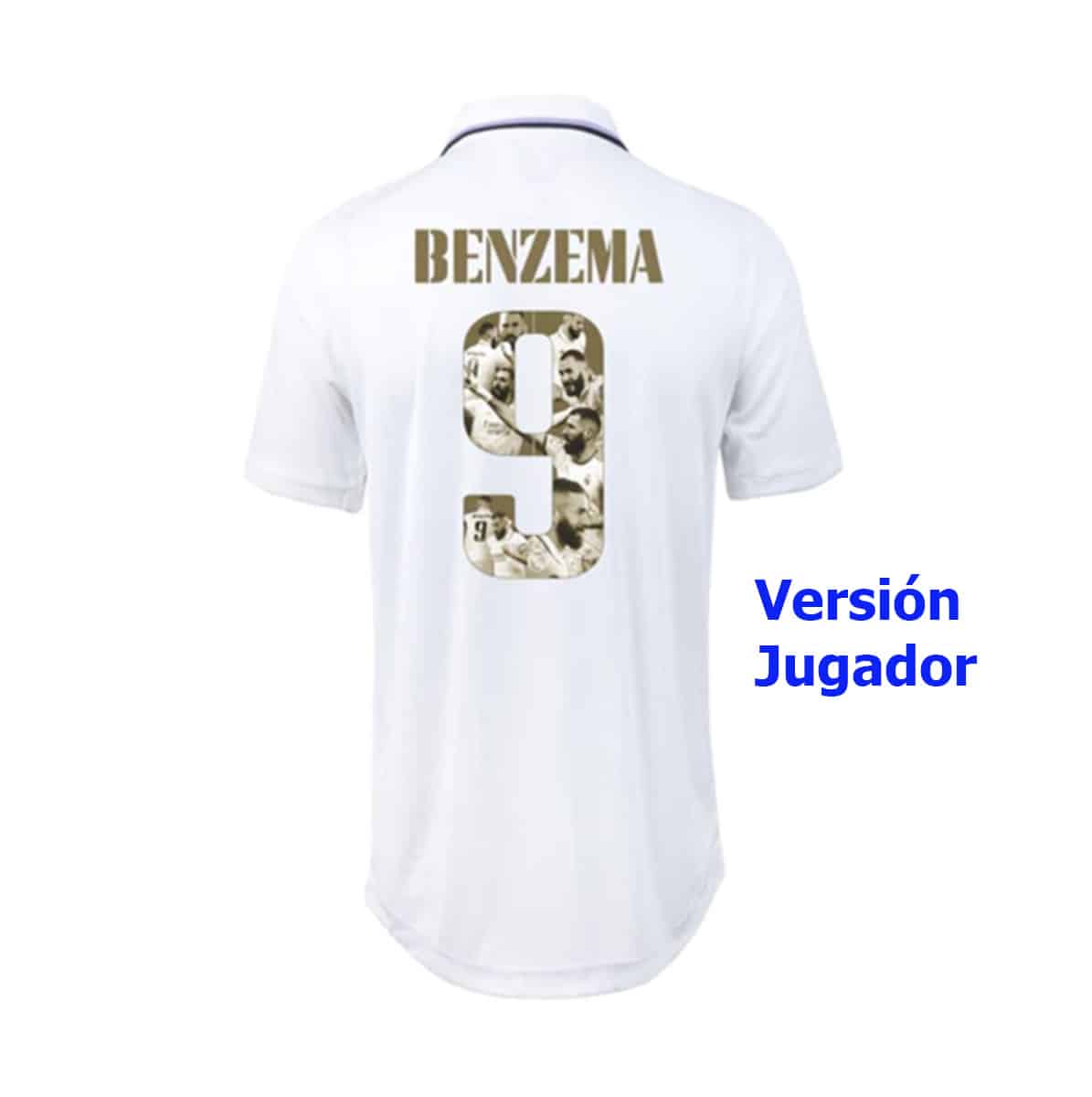 camiseta benzema edicion especial version jugador