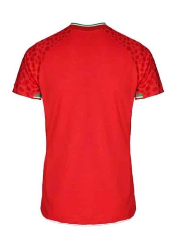camiseta iran 2022 visitante roja de espaldas barata