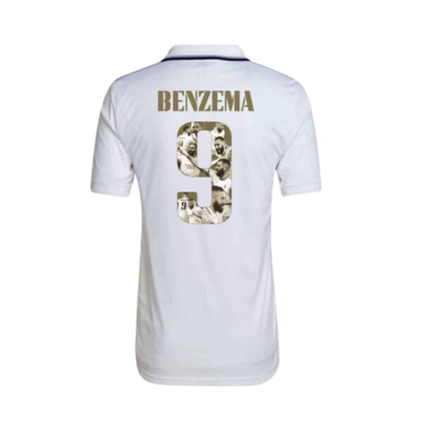 camiseta real madrid benzema edicion especial dorada