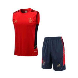 camiseta entrenamiento ajax 2024 rojo frontal barata