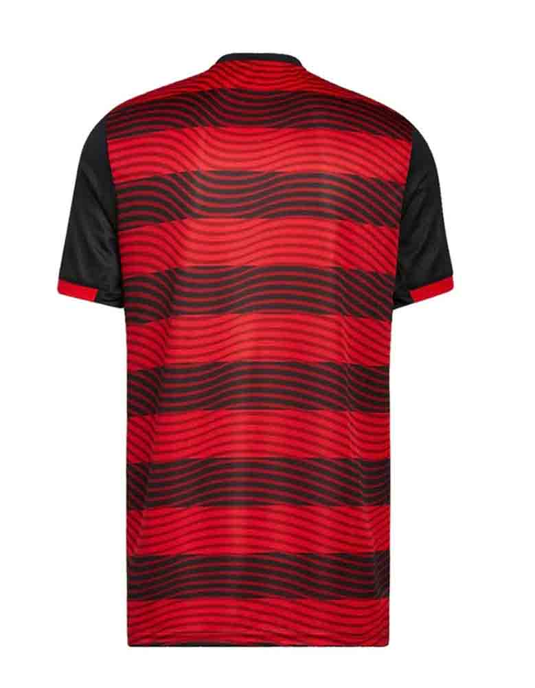 camiseta flamengo 2023 local roja de espaldas barata