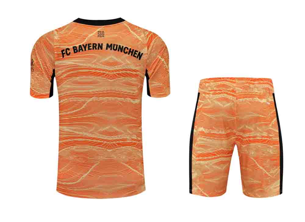 camiseta portero bayern 2023 naranja de espaldas barata