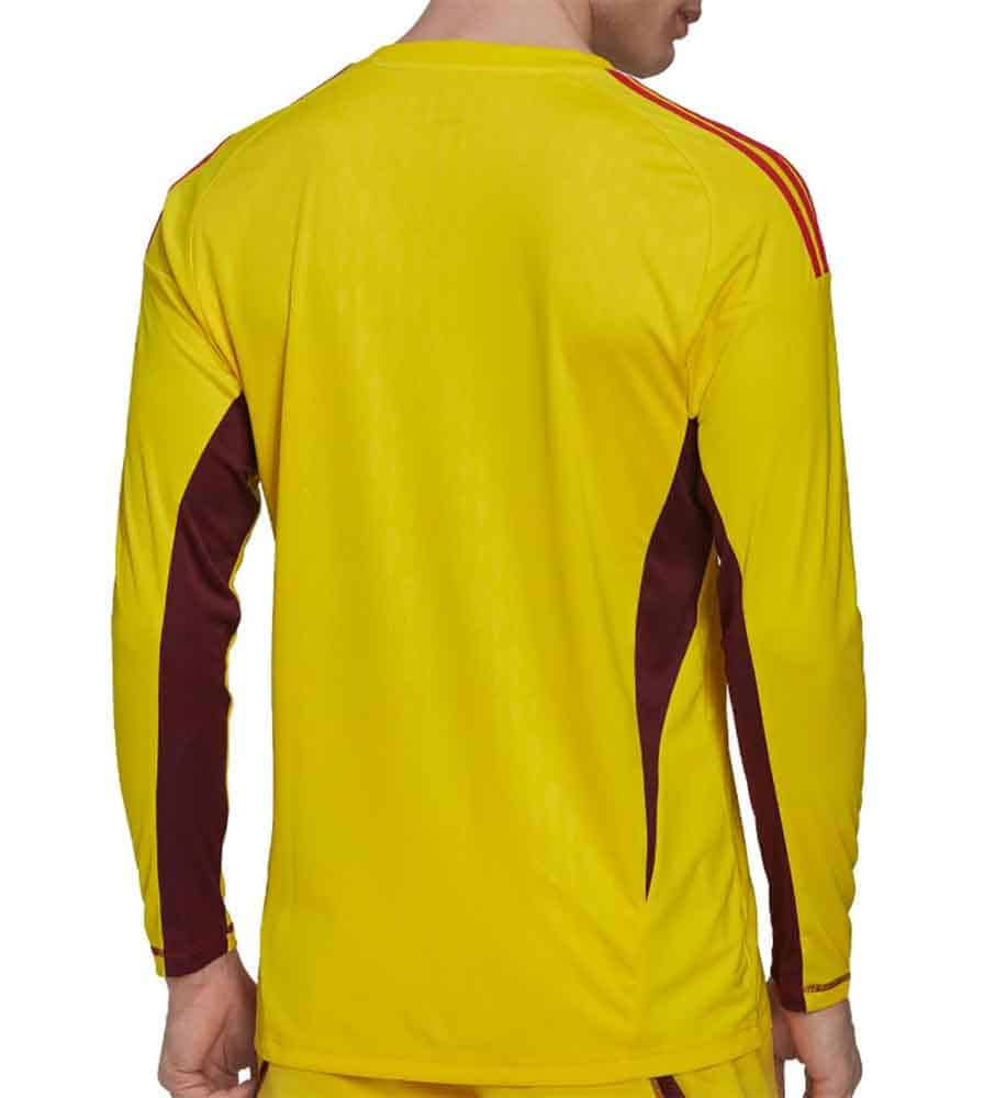 camiseta portero españa 2023 amarillo de espaldas barata