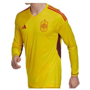 camiseta portero españa 2023 amarillo frontal barata