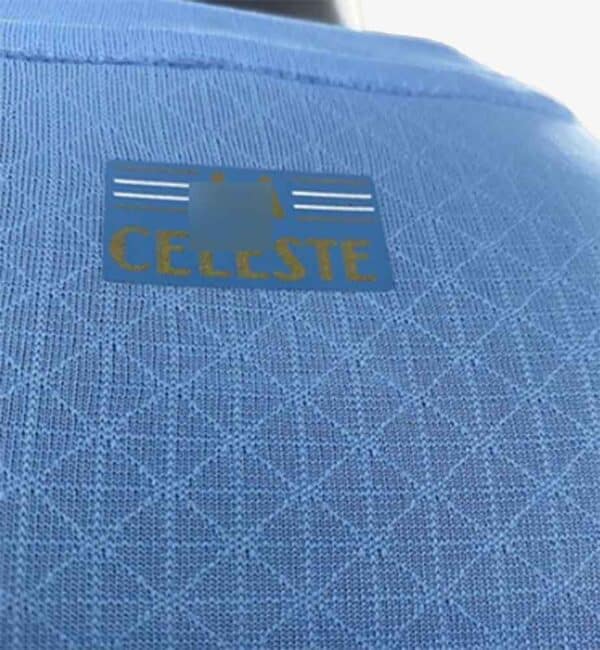 camiseta uruguay 2022 local azul de espaldas detalles barata