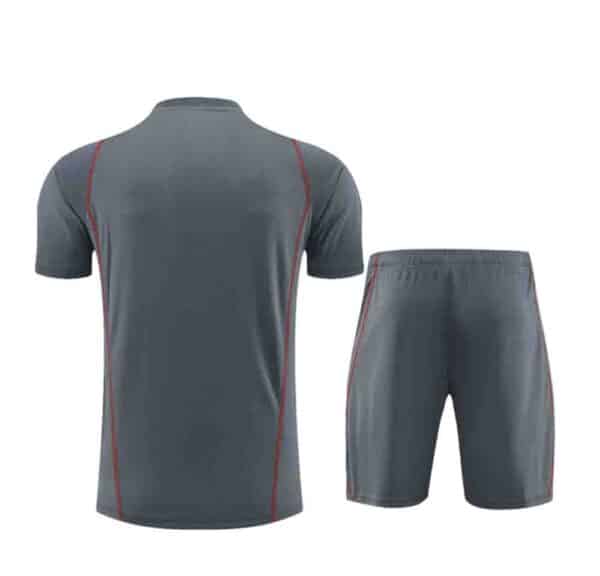 camiseta entrenamiento arsenal 2023 gris de espaldas barata