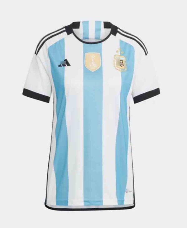 camiseta mujer argentina 2022 local blanca frontal barata