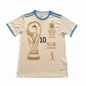 camiseta edicion especial argentina 2022 blanca frontal barata