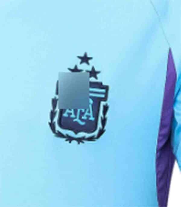 camiseta entrenamiento argentina 2024 azul frontal detalles barata