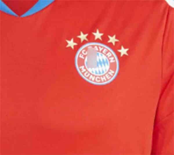 camiseta entrenamiento bayern 2023 rojo frontal detalles barata