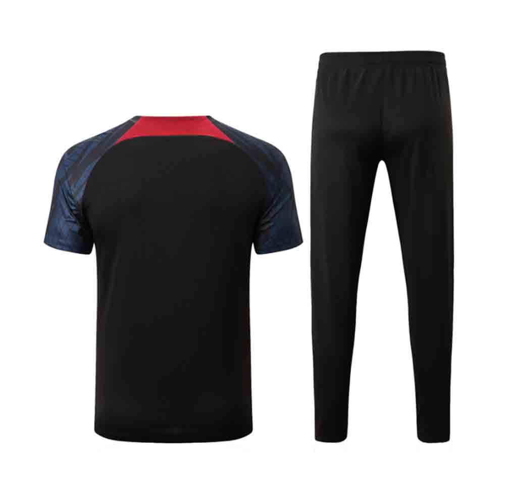 camiseta entrenamiento portugal 2023 negro de espaldas barata
