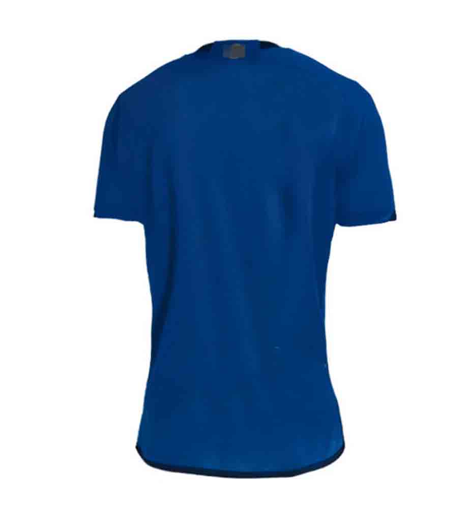 camiseta mujer cruzeiro 2023 azul local de espaldas barata