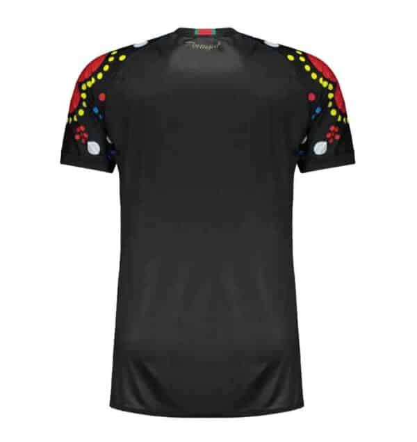 camiseta alternativa portugal 2023 negro de espaldas barata