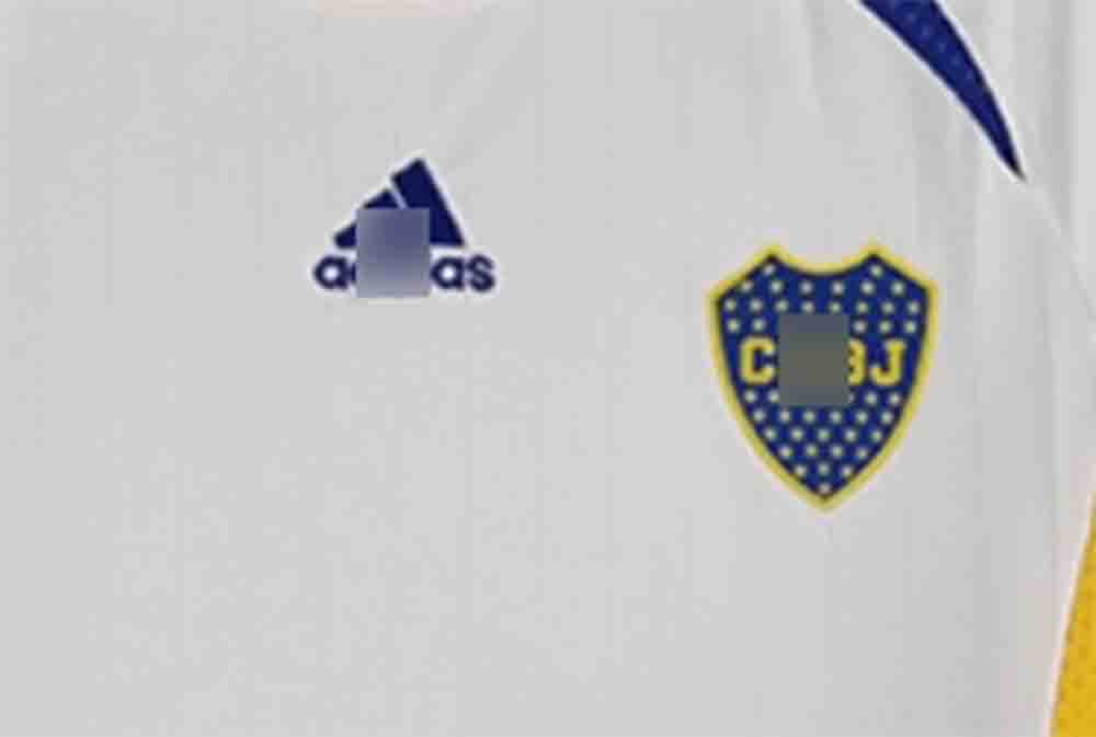 camiseta entrenamiento boca junior 2023 blanca frontal detalles barata