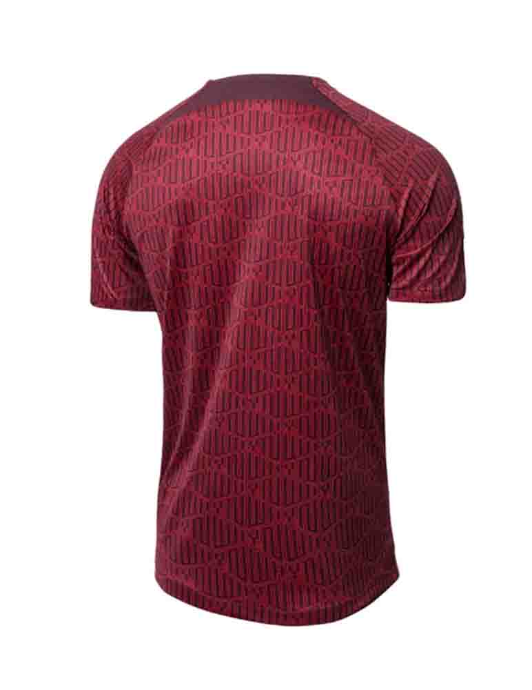 camiseta pre partido liverpool 2023 rojo de espaldas barata