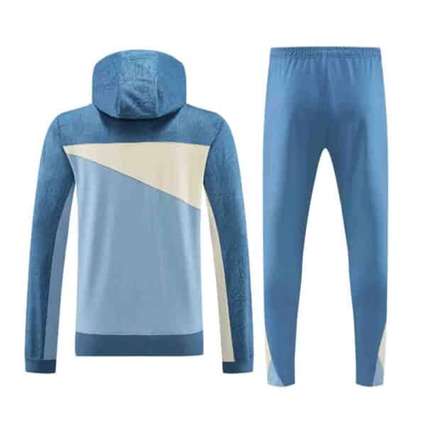 chandal capucha marsella 2024 azul de espaldas barato