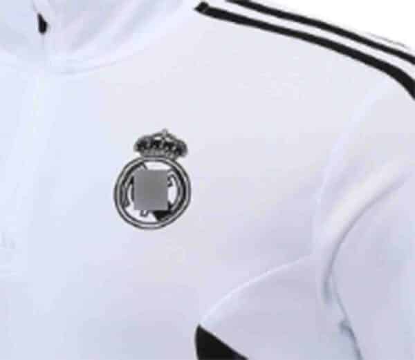 chandal niño real madrid 2023 blanco frontal detalles barato