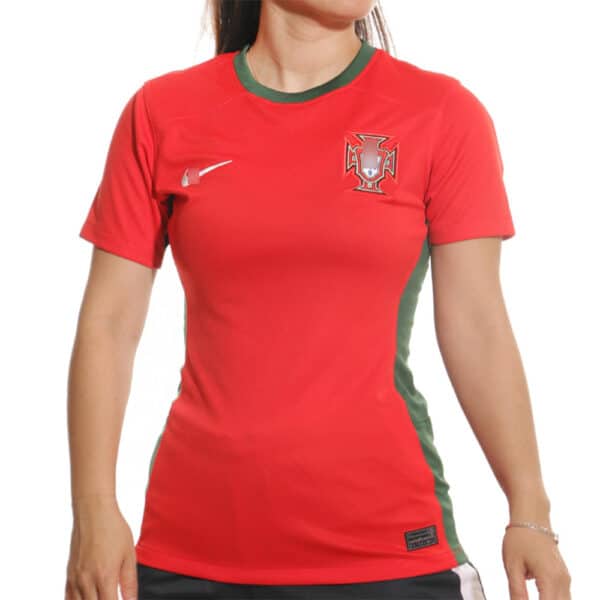 camiseta portugal mujer 2024