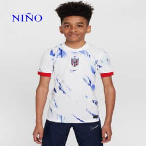 camiseta niño noruega visitante 2024